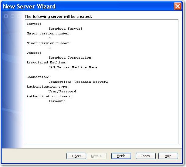 In the previous display: Server specifies an entry in your (client) HOSTS file that provides an IP address for a database server connection.