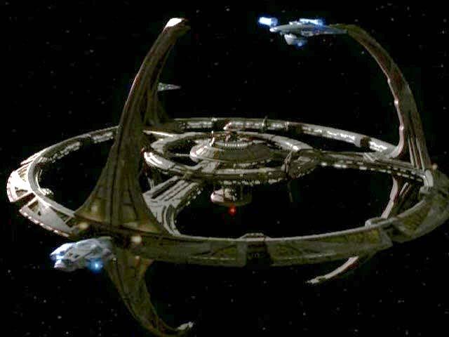 Did any of you ever watch Star Trek: Deep Space Nine? 4 It was about life aboard a space station. Ships docked there to unload cargo and pick up supplies.