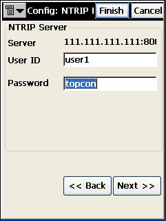 Enter the IP address and Port number of the network you are connecting to