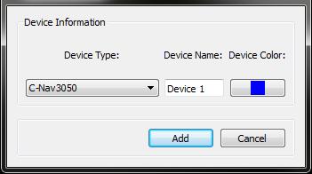 Choose the correct Device Type of the receiver and then select a Device Name and Device Color to help differentiate