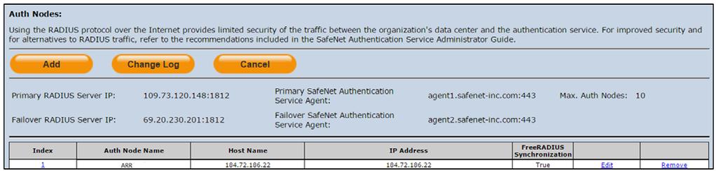 Enter the IP address of the host or the lowest IP address in a range of addresses that will authenticate with SAS (in this case, a range of IP addresses is being used).
