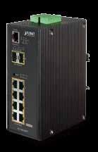 8-Port Gigabit 802.3at Switch, is equipped with rugged IP30 metal case for stable operation in heavy Industrial demanding environments.