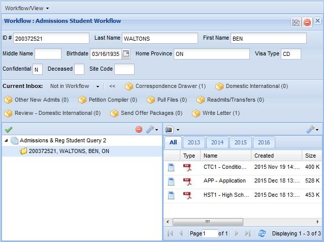 Page 6 UR Docs H. Workflow Elements The UR Docs workflow pane contains the inboxes that contain the folders with which you can perform work.