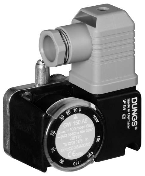 Comct pressure switch for multiple actuators GW A GW A/.0 Printed in Germany Edition 0.0 Nr.