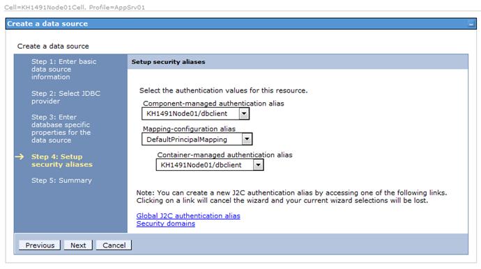 2. Upgrade Manually from security aliases page opens. 10. Select JAAS J2C Authentication Data here. 11.