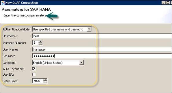 To connect to HANA views, select SAP HANA -> SAP HANA Client.