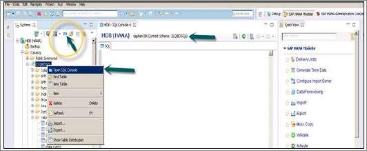 11. SAP HANA BI Development Using Tables in HANA DB SAP HANA is an in-memory database that supports all the features of a conventional database.