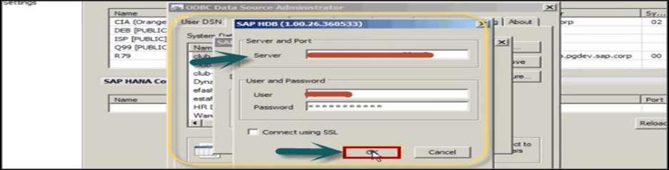 number) User name and Password for authentication and click OK To