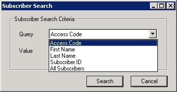 The fields in the Modify Subscriber dialog box match the fields in the New Subscriber dialog box.