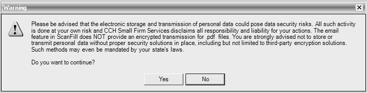 If you select No to the question above, ATX Document Manager displays a