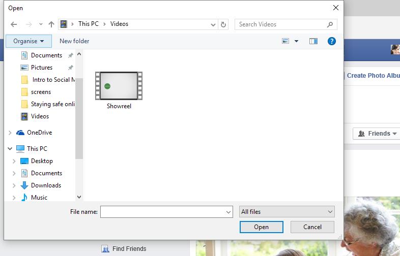 POSTING A VIDEO ON FACEBOOK Now let s post a video. The process is very similar to posting a photo. As before, click on News Feed on the left.