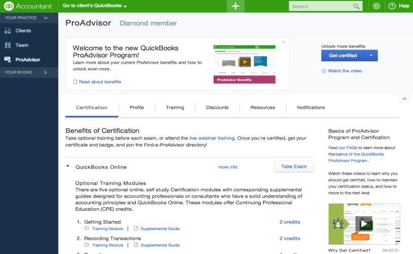 Finding QuickBooks Online Certification Exam 1 2 3 New to QuickBooks Online Accountant or ProAdvisor: Sign up: http://bitly.com/pap_join Log into QuickBooks Online Accountant at: qbo.intuit.
