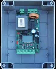 Slide Electronic control unit for 230V motors management For sliding or swing gate operators with one leaf Centrale ELETTRONICA PER GESTIONE motori a 230V SCORREVOLI O BATTENTI A SINGOLA ANTA
