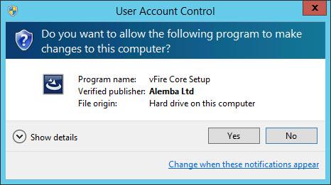 Installing the ActiveX Controls 1. When prompted, select Install. 2. Select Yes to allow the Microsoft windows to make changes to your computer. 3.