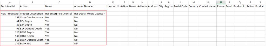 You can add a new Data Recipient and multiple Locations at the same time: Follow the Adding a new Data Recipient instructions above Add the new Location details in the same row following the Adding a