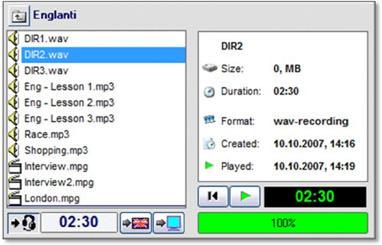 When digital recordings are used broadcasting, playback and storing of the answers is fast and easy 5.1.