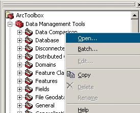 Joining the DBF table to vegtypelayer 1. In the ArcToolbox window, expand the Data Management Tools toolbox, then expand the Joins toolset. 2. Right-click Add Join and click Open.