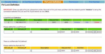 The option Enable independent port number for FAS and Fin Lock is a new option added in FAS v5.