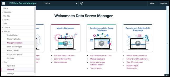 Installation of IBM Data Server Manager Complete these steps to install IBM Data Server Manager: 1. 2. 3. Run setup.bat (Windows) or setup.