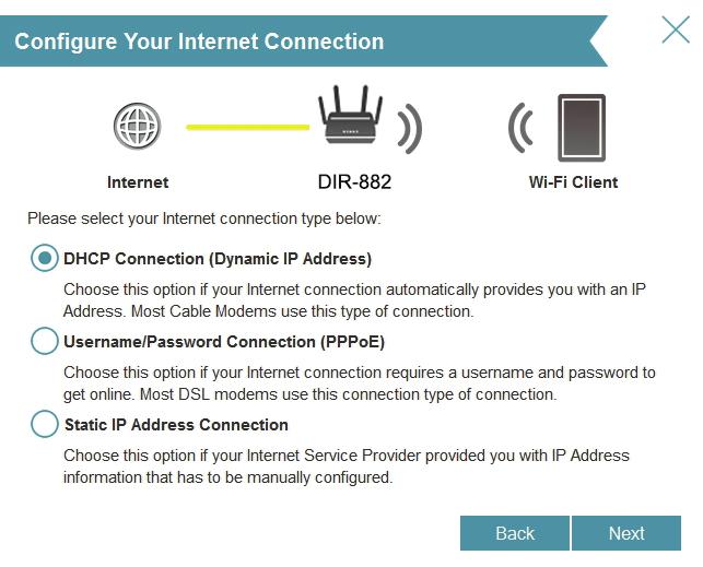 3 The router will automatically detect your Internet