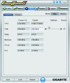 4-3 EasyTune 6 EasyTune TM 6 EasyTune 6 EasyTune 6 CPU CPU CPU Memory Tuner / Easy Mode CPU Advance Mode / Save (.