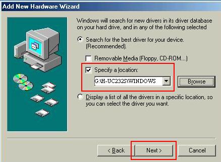 2. Click Browse and select CD-ROM drive as your target drives and click Next. 3.