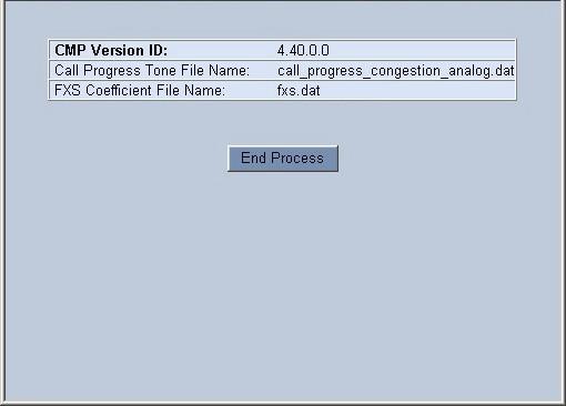 MP-11x Figure 7-7: End Process Screen 9.
