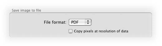 PDF is a vector format that will allow plots, text, and the cursor crosshair to be scaled without loss of quality.