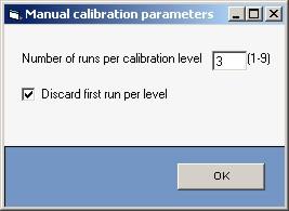9.3 How to start a calibration 9.3.1 Calibration of one calibration level (with and without calibration module) Manual calibration 1.