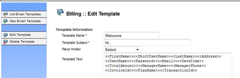 Mention template text. Click on submit to save new template. 18) How to edit or delete email template from unibox?