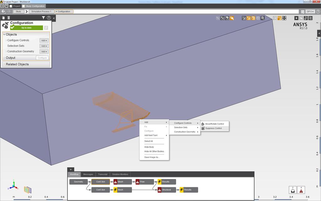 Suppress the solid part in the Flow simulation 2.