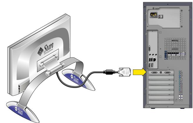 4. Connect the monitor cable as follows: If a PCI Express graphics card is not installed in the top PCI slot, connect the monitor to the onboard video connector. See the top of FIGURE 1-6.