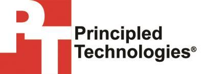 ABOUT PRINCIPLED TECHNOLOGIES We provide industry-leading technology assessment and fact-based marketing services.
