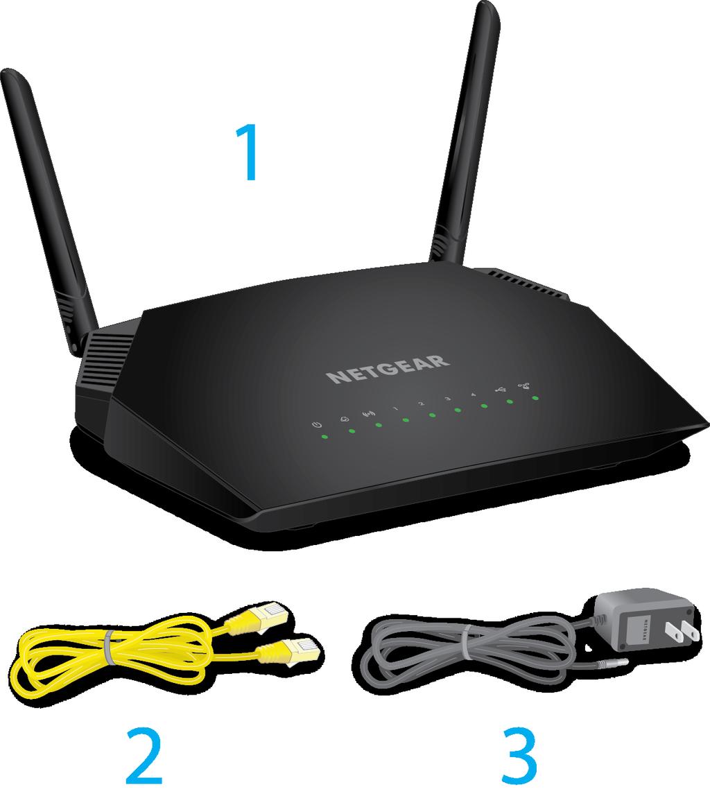 Unpack Your Router The box contains the following
