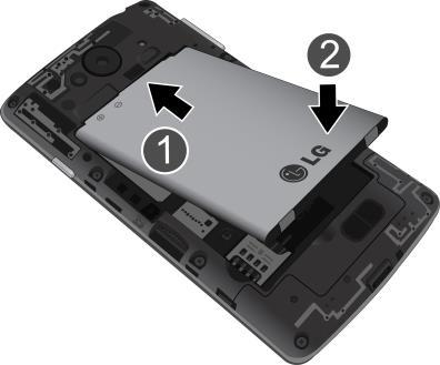 Set Up Your Phone You must first install and charge the battery to begin setting up your phone. Install the Battery Please follow the steps below to install the battery. 1.