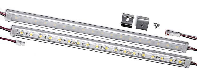 2 V System AluLED IP20 1 AluLED IP20 is ideal for indoor applications and the slim & flat design is extremely convenient for low profile lighting design mounting.