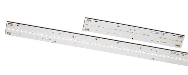 Constant-current System Linear LEDLineSMDECO Built-in PCB lighting modules The SMD PCB LED Line SMD ECO is optimally suited for use in classic T/T8 luminaires.