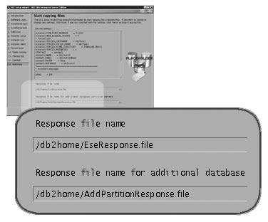can place the first response file where you like. The second response file, which we have named AddPartitionResponse.