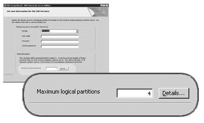 have on a computer. Select the domain in which your partitioned database will exist from the drop-down box. You can also specify a domain name by entering the domain name in the Domain field.