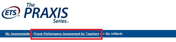 Other Links On the bottom of the screen, you will find a link to the ETS Performance Assessments Informational website.