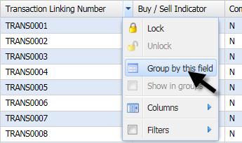 5.1.3 Group by columns You can split the content of a column into separate groups. For each available value in this column a separate group will be set.