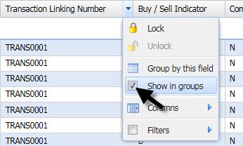 Click the drop-down-arrow on any column in the view and select Group by this field. The view will be splitted into groups depending on the content.