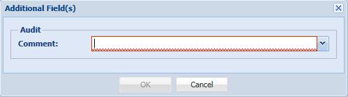 It is possible to add comments. Therefore this function should only be used if no correction is required.