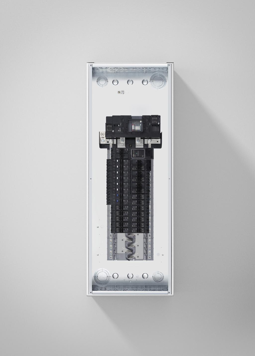 SENTRICITY LOAD CENTERS AND CIRCUIT BREAKERS 5 Keyhole mounting slots (both sides) Cover hanging slot IP20 finger-safe terminal and fail-safe terminal on all MCBs Service entrance conductor barrier