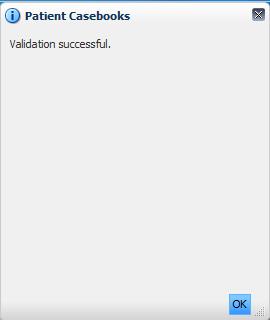 Click Continue to start validation. 5.
