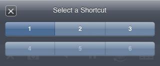 Switch to different site with shortcut Tap button will popup the Select a Shortcut window. Users can switch to another site quickly without leaving Live View.