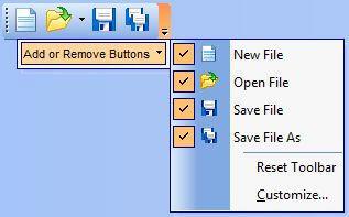 Customizing StickFont Editor Customizing the Toolbars The toolbars in StickFont Editor are highly customizable.