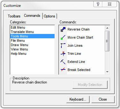 Customizing StickFont Editor On the toolbar customize dialog, select the Commands tab.