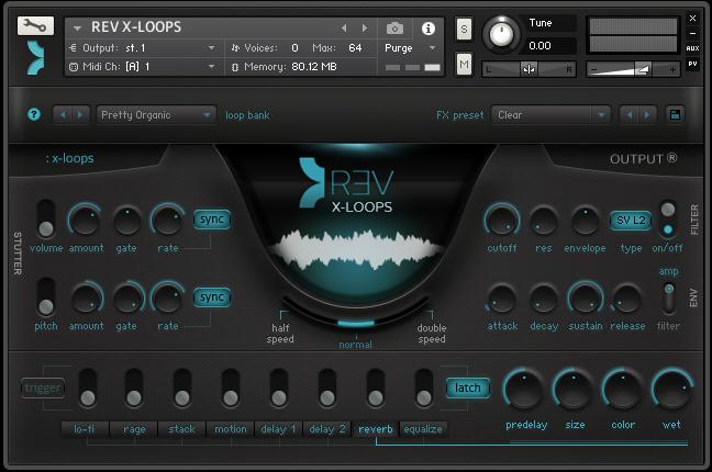 Loops can be triggered with notes C4-B5, these keys are colored blue on Kontakt s virtual Keyboard.